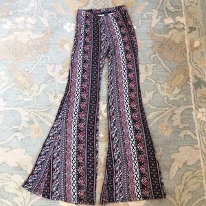 Forever 21 Patterned Flare Pants